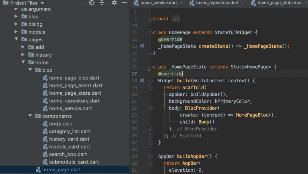 Flutter - Tentang Aplikasi Soalin (Soal Online) block-provider
